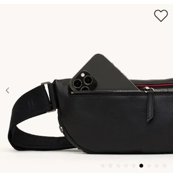 Hammitt Charles Crossbody Medium Black pebbled leather - Picture 4 of 5